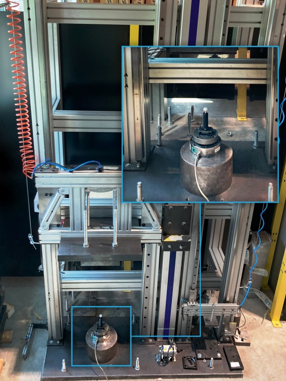 ACE validates customer-specific values of maximum energy capacities of small shock absorbers previously determined for emergency stops with a series of drop tests.